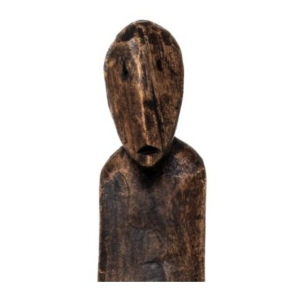 Russian Hand-Carved Wooden Abstract Female Figure Sculpture - Picture 8 of 8